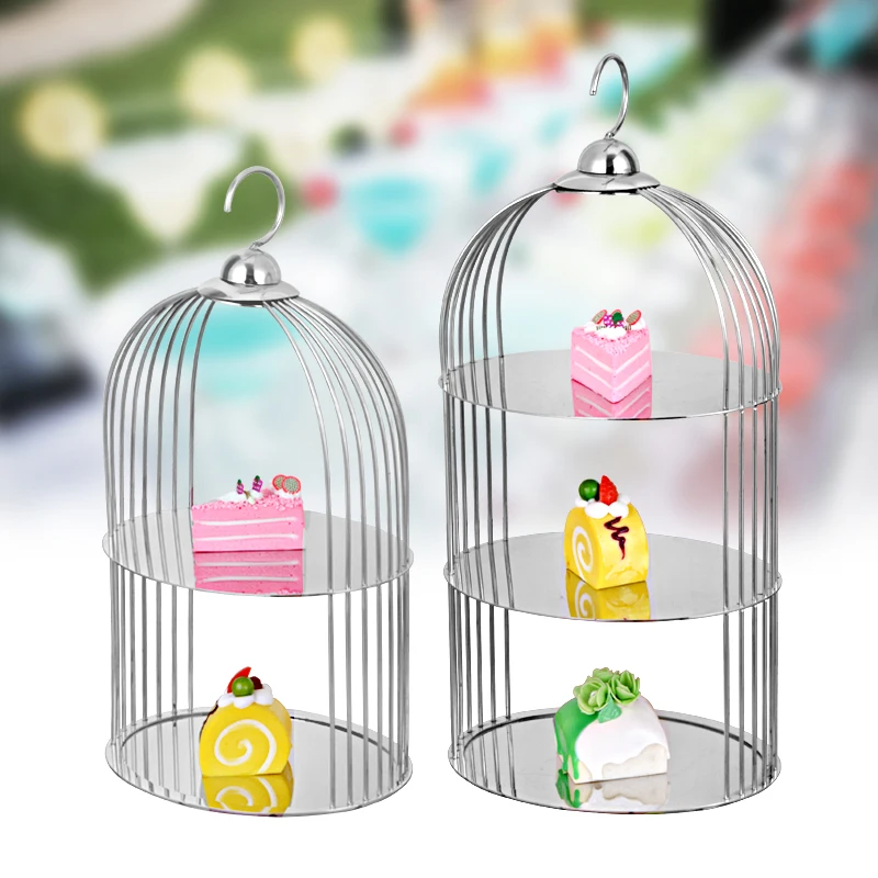 Креативный поднос для фруктов модный из нержавеющей стали закусок в виде птичьей