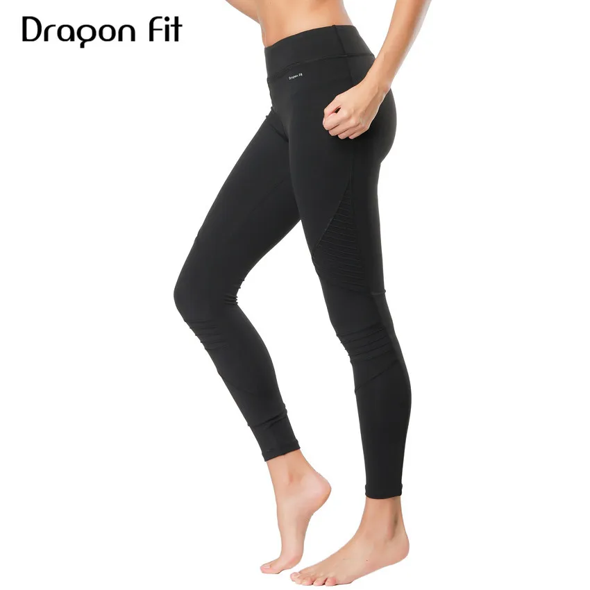 Дракон Fit Для женщин спортивные Леггинсы эластичные Фитнес Спортивные штаны Йога