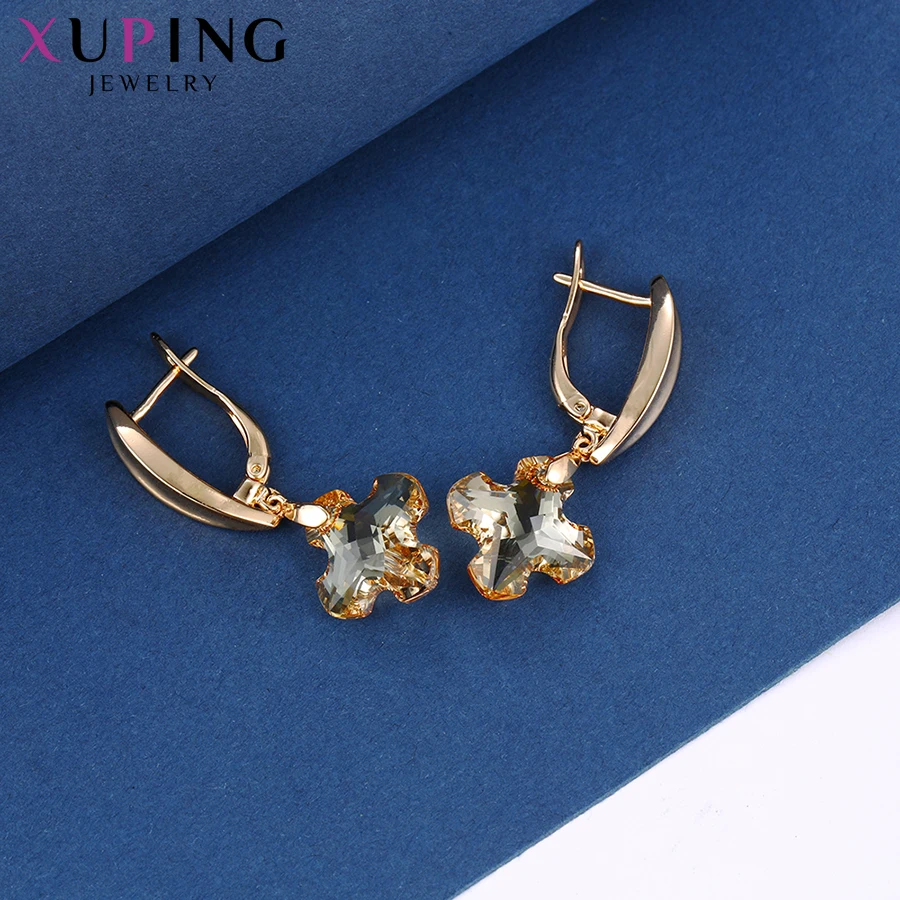 Xuping амулеты стильные серьги трендовые кристаллы от Swarovski цвет покрытием Шарм для женщин свадебный подарок M62-20179