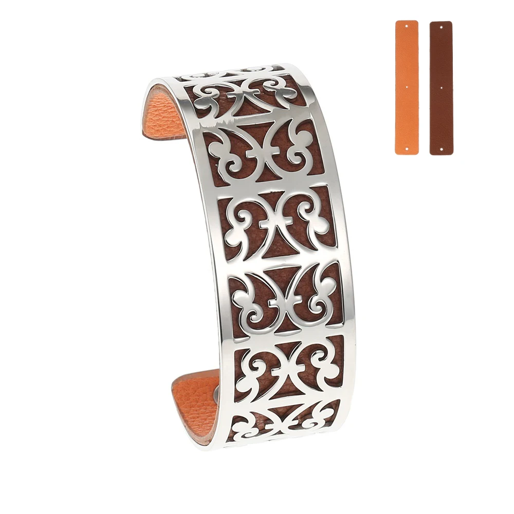Браслет Cremo Goat, браслет из нержавеющей стали, Bijoux Femme, наручники, узор, браслет, сменные кожаные манжеты, известный бренд