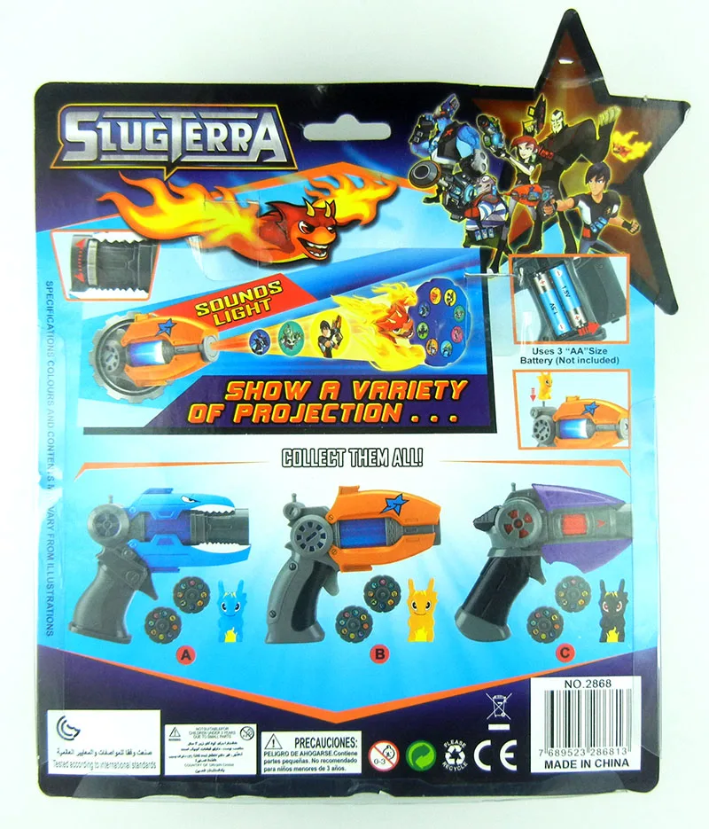 Подарки для детей игрушка из сериала Slugterra проектор пистолет Slugterra эльфы 16 видов светящаяся музыкальная игрушка-проектор пистолет Slager эльф маленькие куклы