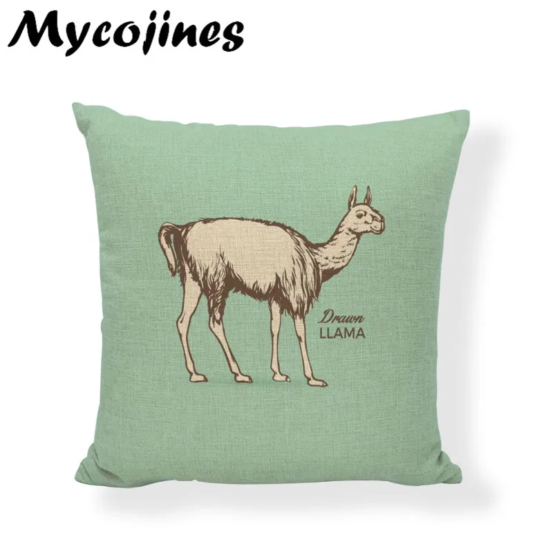 Мультяшные милые наволочки из альпаки 45 см наволочка с односторонним принтом для