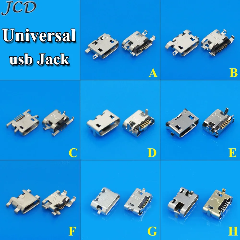 JCD Универсальный Micro USB DC разъем питания Хвост зарядки для ZTE Для Lenovo мобильный