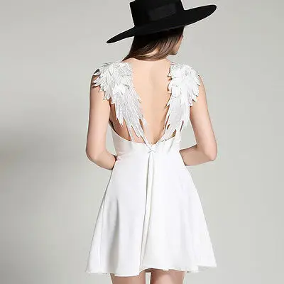 Новинка 2018 летние платья Пляжное ТРАПЕЦИЕВИДНОЕ ПЛАТЬЕ на тонких бретелях с v