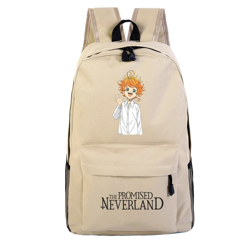 Женский рюкзак с рисунком обещал Neverland Emma милый холщовый ранец для ноутбука