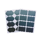 80 шт.лот, милые черные кухонные Баночки, органайзер, многоразовые наклейки, наклейка на доску, черные настенные наклейки