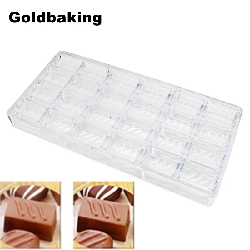Goldbaking 3D шоколадная поликарбонатная форма 24 полостей шоколадные