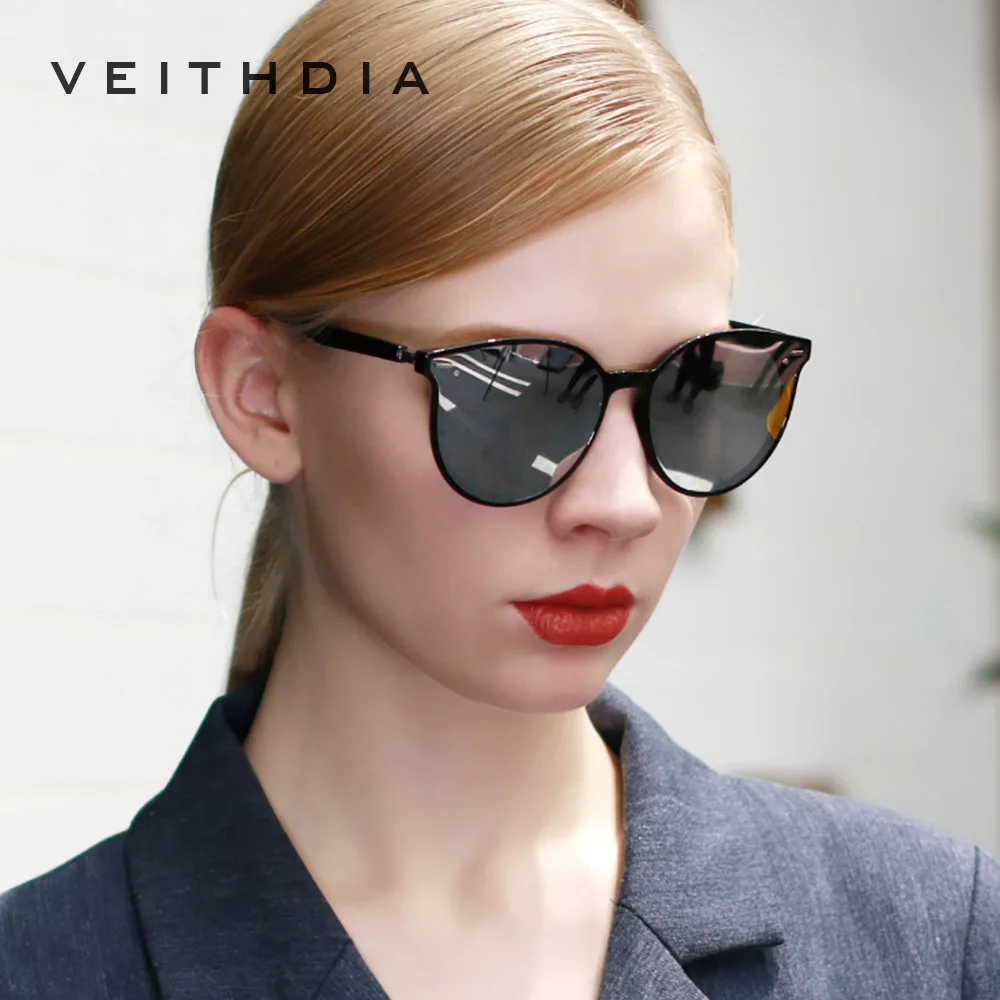 Бренд veithdia фотохромные женские солнцезащитные очки поляризованные зеркальные линзы винтажные День Ночь двойные Солнцезащитные очки женские для женщин 8520