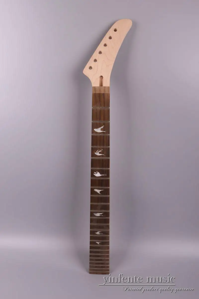 

Electric guitar neck 24 Fret 25.5" Truss Rod Rose wood Fretboard Maple New
