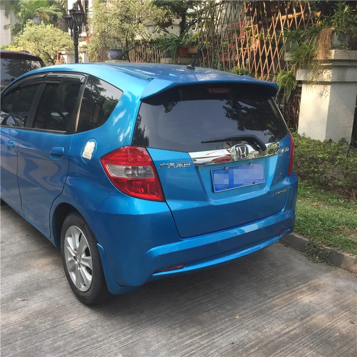 Для Honda Jazz Fit спойлер высокое качество абс материал заднее крыло праймер цвет задний спойлер для Honda Fit B спойлер 2008-2013