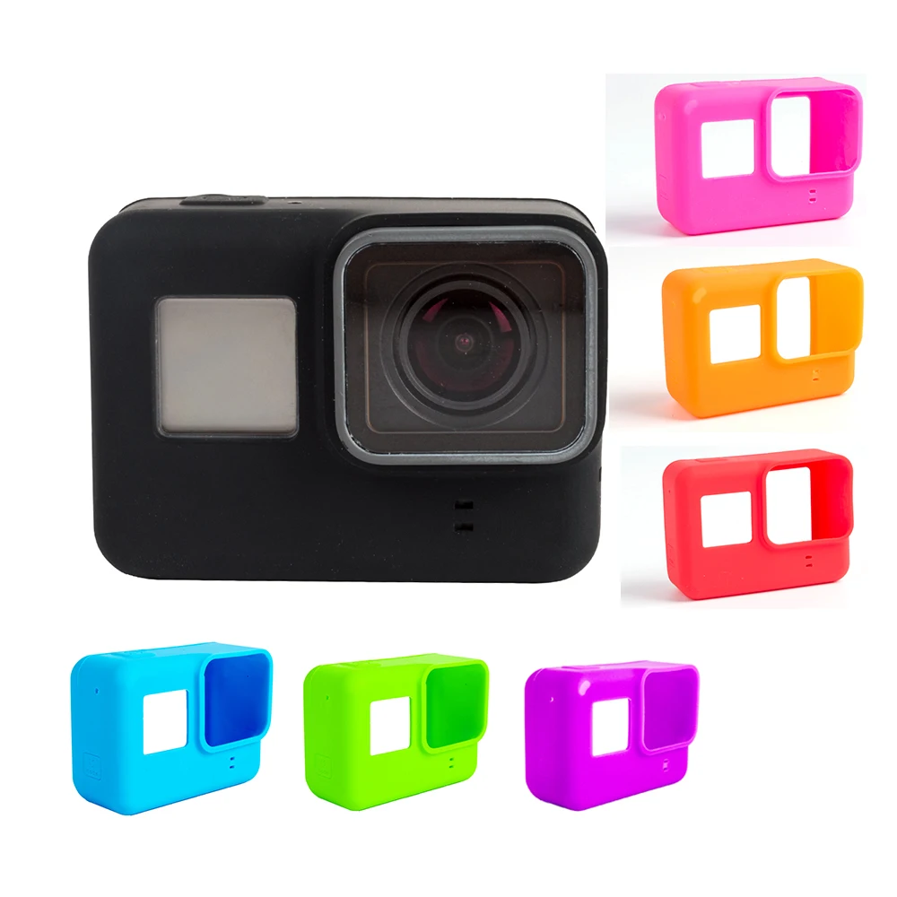 Мягкий силиконовый защитный чехол для GoPro Hero 7 6 5 Black Sports Cam Mount case для Go Pro Hero 5 6 Аксессуары для экшн-камеры