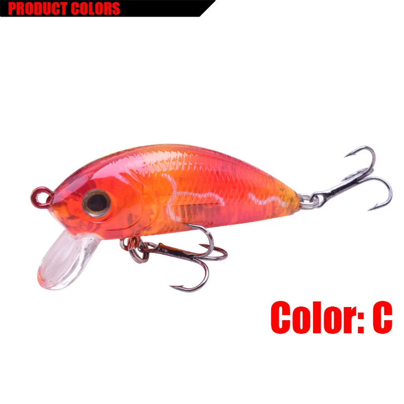 1Pcs Minnow Fishing Lure 50mm 4.5g Top water Wobblers Artficial Hard Baits For Bait Carp Isca Crankbaits tackle FA-542 | Спорт и