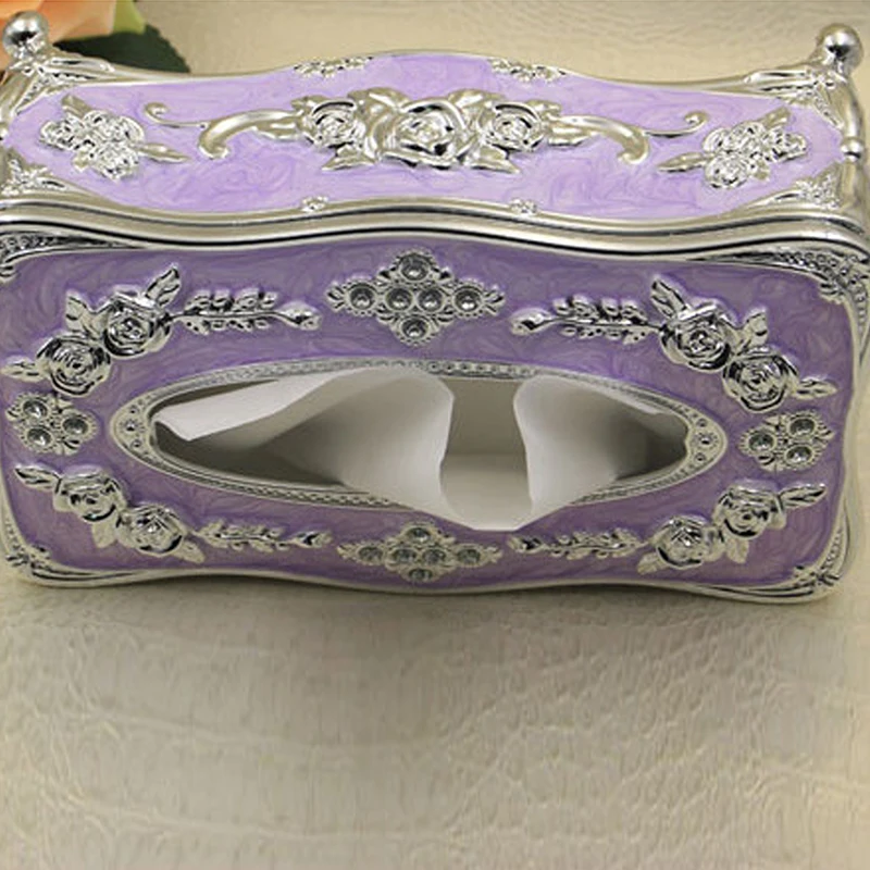 Роскошный Европейский чехол для Коробки Салфеток прямоугольный пластиковый