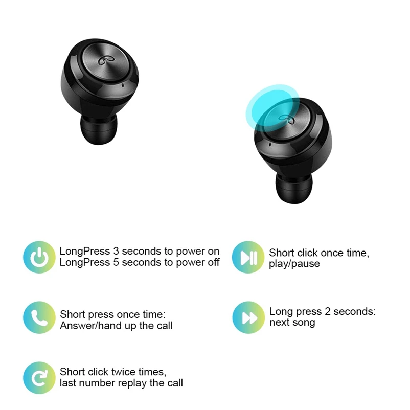 TWS наушники Bluetooth 5 0 Беспроводные Игровая стереогарнитура Handsfree Мини Спортивные