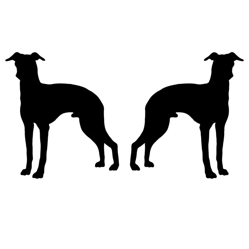 

16*8,5 см итальянские наклейки с изображением животных Greyhound, креативные модные наклейки для автомобиля и мотоцикла, декоративные наклейки