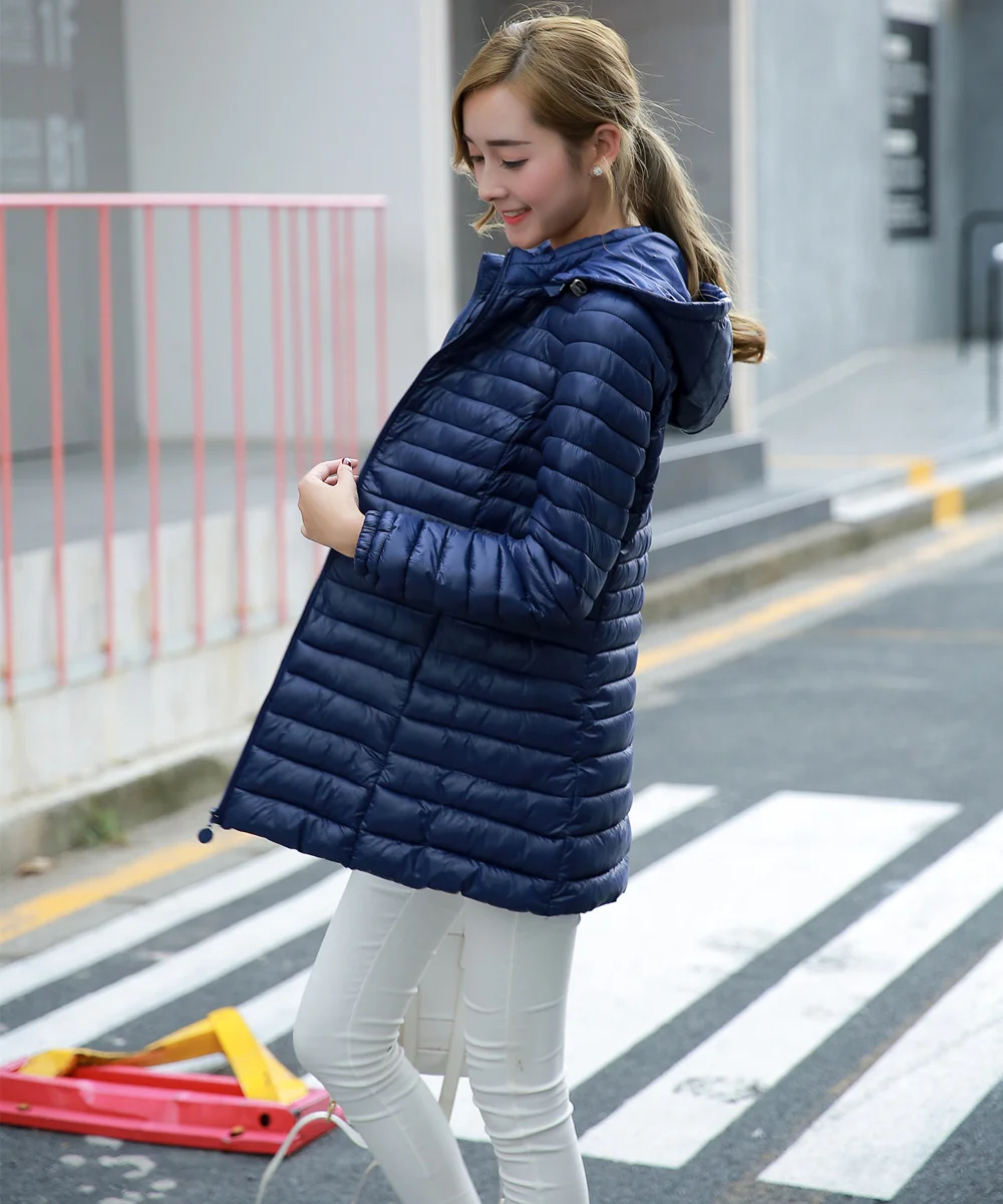 СТЕГАНАЯ ЗИМНЯЯ КУРТКА Для женщин хлопок длинная куртка 2017 Мех Тонкий ватник