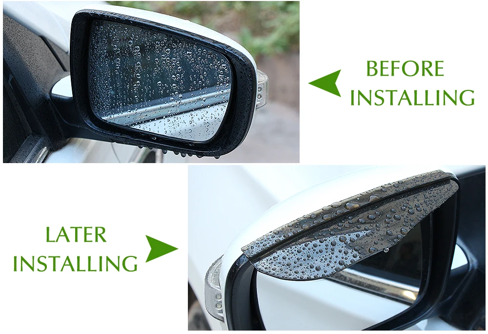 2 шт. автомобильный Стайлинг ПВХ автомобильная наклейка на зеркало заднего вида