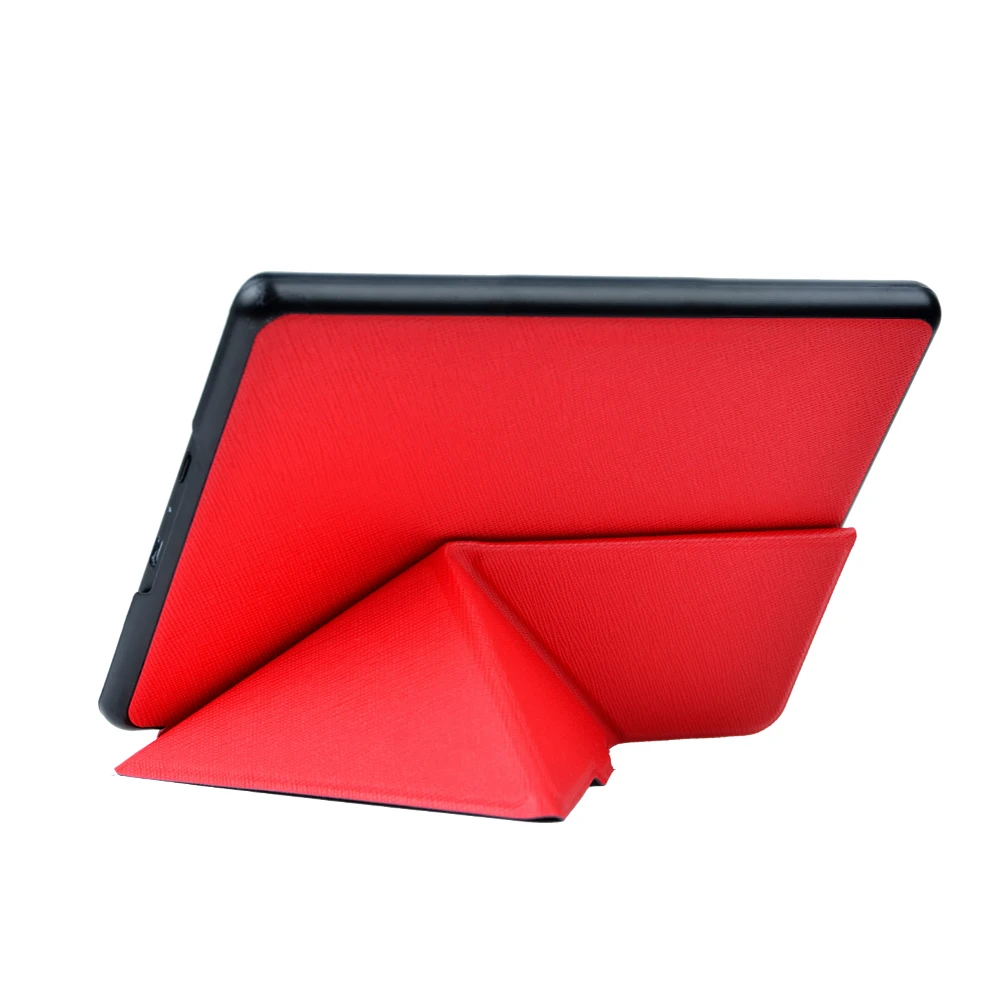 KPW4 BXJG RD Магнитный чехол-подставка для оригами из искусственной кожи для Amazon Kindle Paperwhite 4 PQ94WIF paperwhite водонепроницаемый 10th generation - Цвет: KPW4 BXJG RD