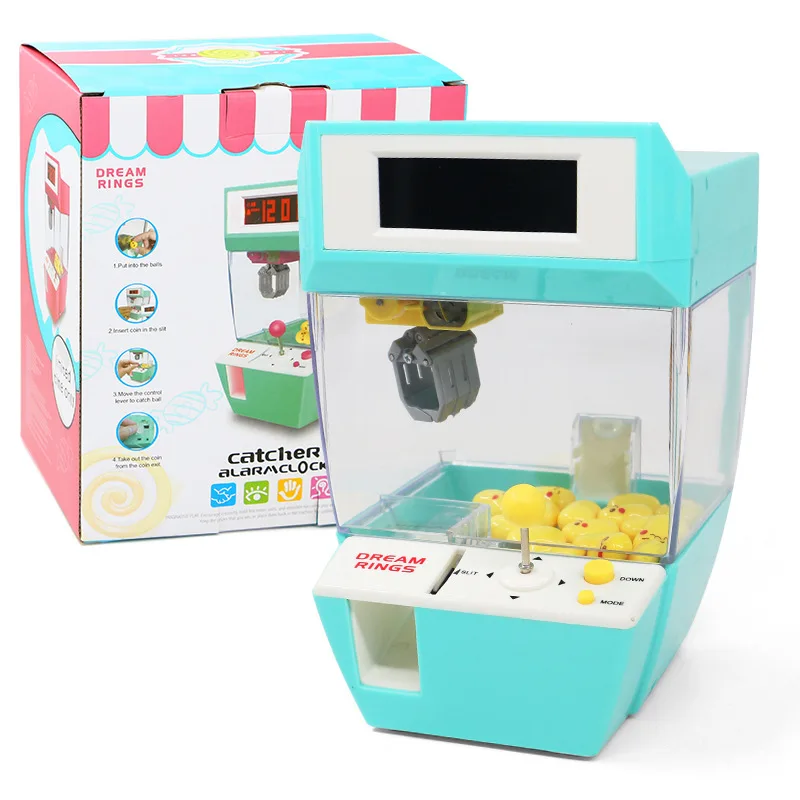 Новинка 2018 захват для конфет с монетами кукла Ловец кран машина + Будильник