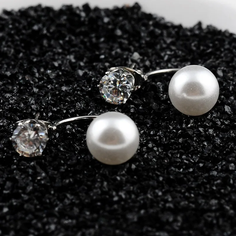 Подвески Девушка жемчуг круглый пресной воды серебро 925 серьги стержня для