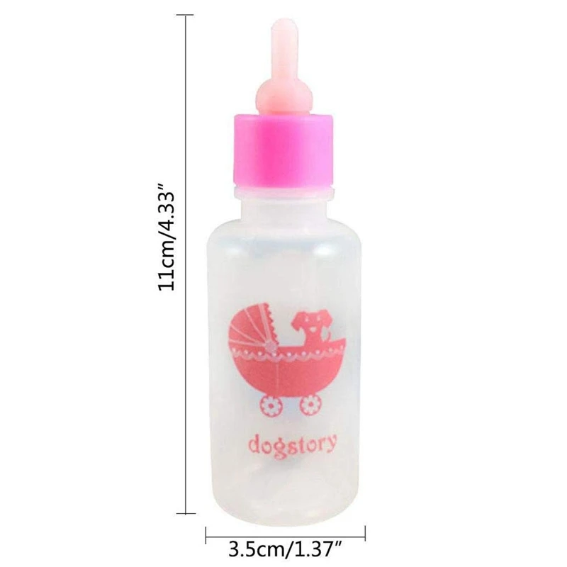 Набор силиконовых бутылочек для кормления питомцев с заменяемыми сосками