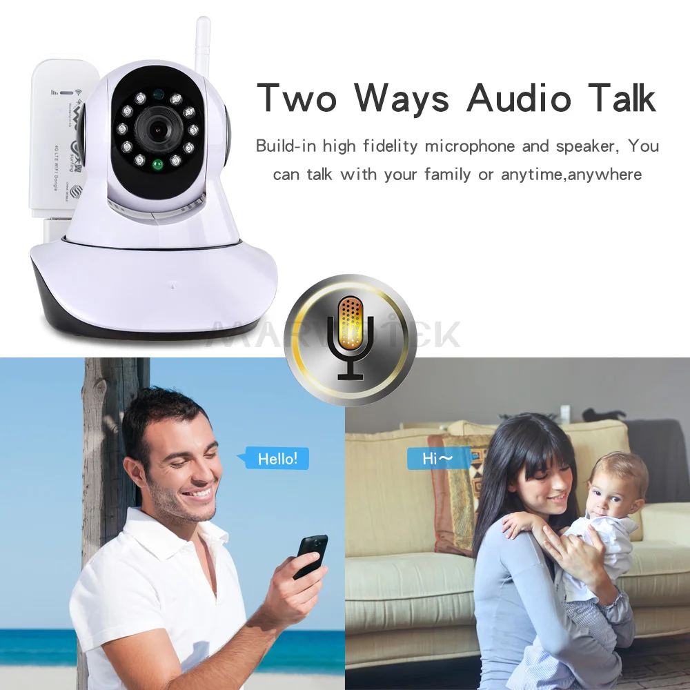 Домашняя IP камера безопасности WiFi беспроводная видеокамера мини Сетевая HD CCTV 720P