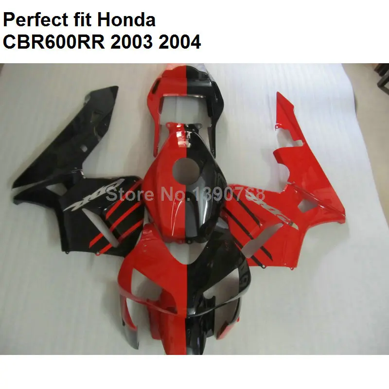 Комплект обтекателей для Honda CBR600RR 2003 2004 красный черный обтекатель CBR 600RR F5 03 04