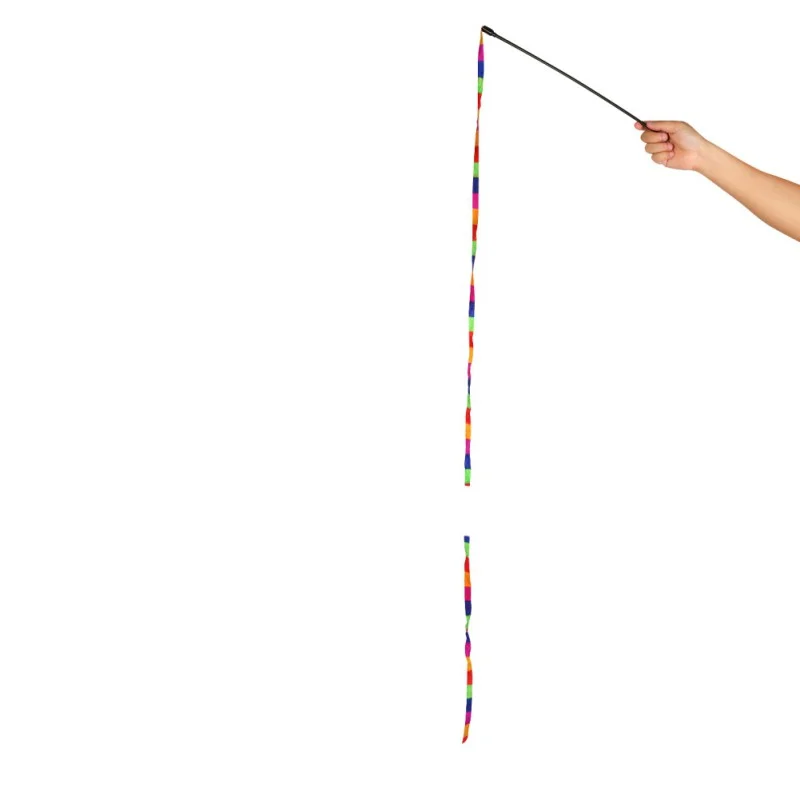 Pet Cat Toys Cute Funny Rod Teaser Wand Plastic Pets Toys Handhold Cats Interactive Stick Exercise Training Toy Cat Supplies