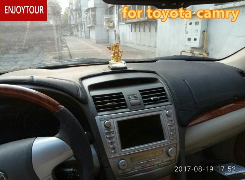 Искусственная кожа автомобиля Dashmats приборной панели Крышка для Toyota Camry Corolla PRADO Crown Mark X LANDCRUIS VIOS RAV4 fj Alphard