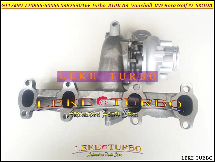 Турбокомпрессор Turbo GT1749V 720855 5005S 038253016F для AUDI A3 Volkswagen VW Bora Golf IV ASZ PD UI 1.9TDI 1.9L