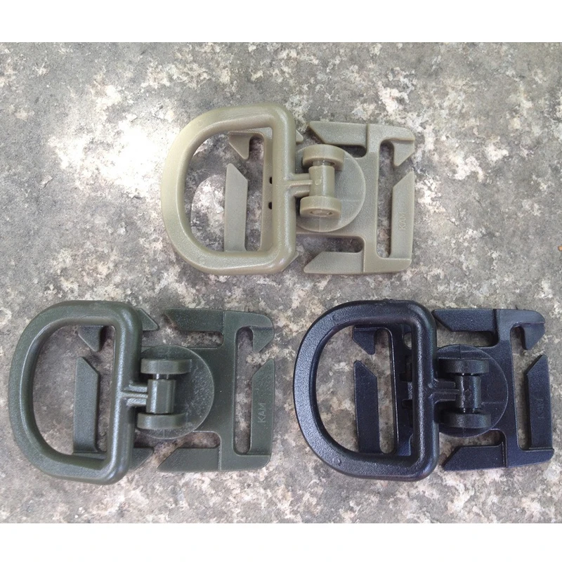 Пряжка D-образная Поворотная для рюкзака аксессуар улицы в стиле милитари 25 мм