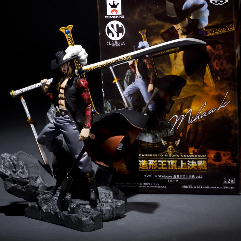 Экшн фигурка SC Dracule Mihawk из ПВХ 150 мм цельная экшн аниме игрушка One Piece Action фигурки|toy