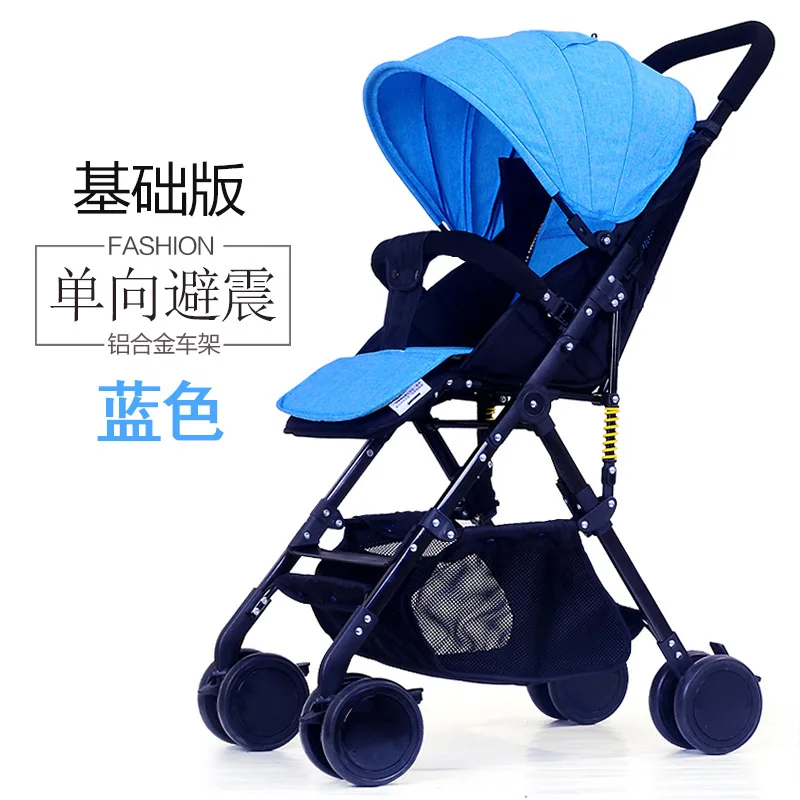 Adorbaby сумка для детей, дорожная система, высокая земля, Scape, легкая детская коляска, ручка заднего хода, подлокотник, корзина для хранения, коляска, коляска - Цвет: Blue