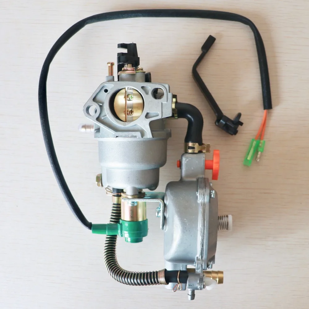 Карбюратор для генератора 188F GX390 двойное топливо, carb 4,5-7.0KW ручной дроссель карбюратор запчасти генератора