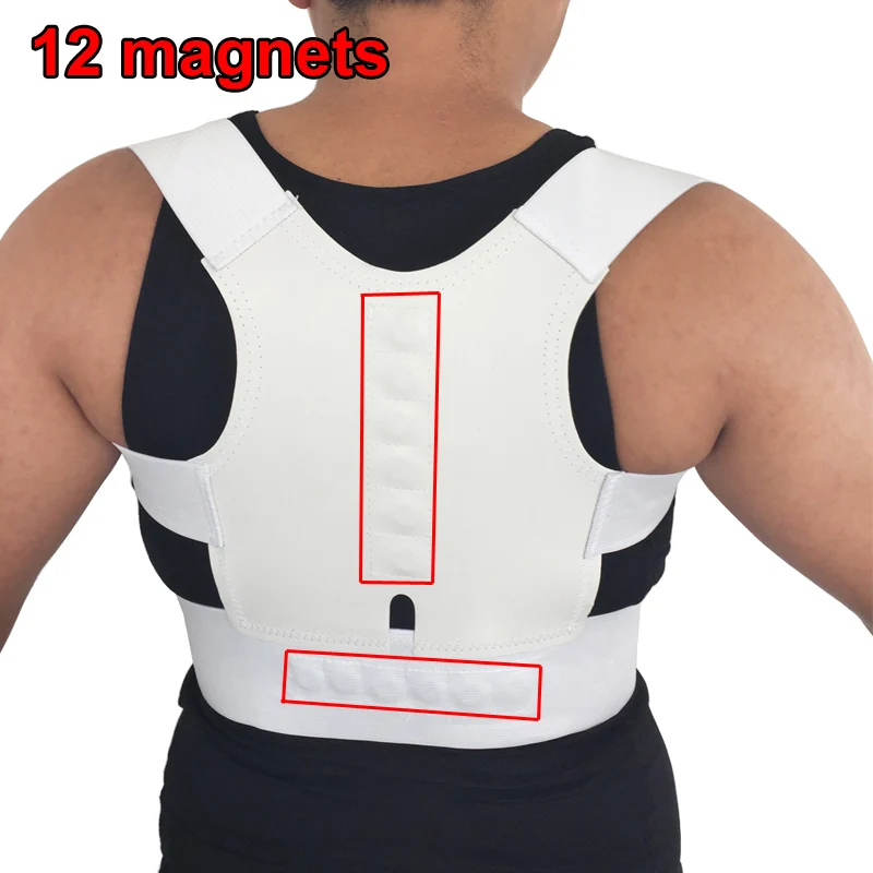 

Lower Upper Back Brace Lumbar Support Belt Posture Corrector Orthopedic Shoulder Corset Magnetic Therapy Health Care Pain Relief
