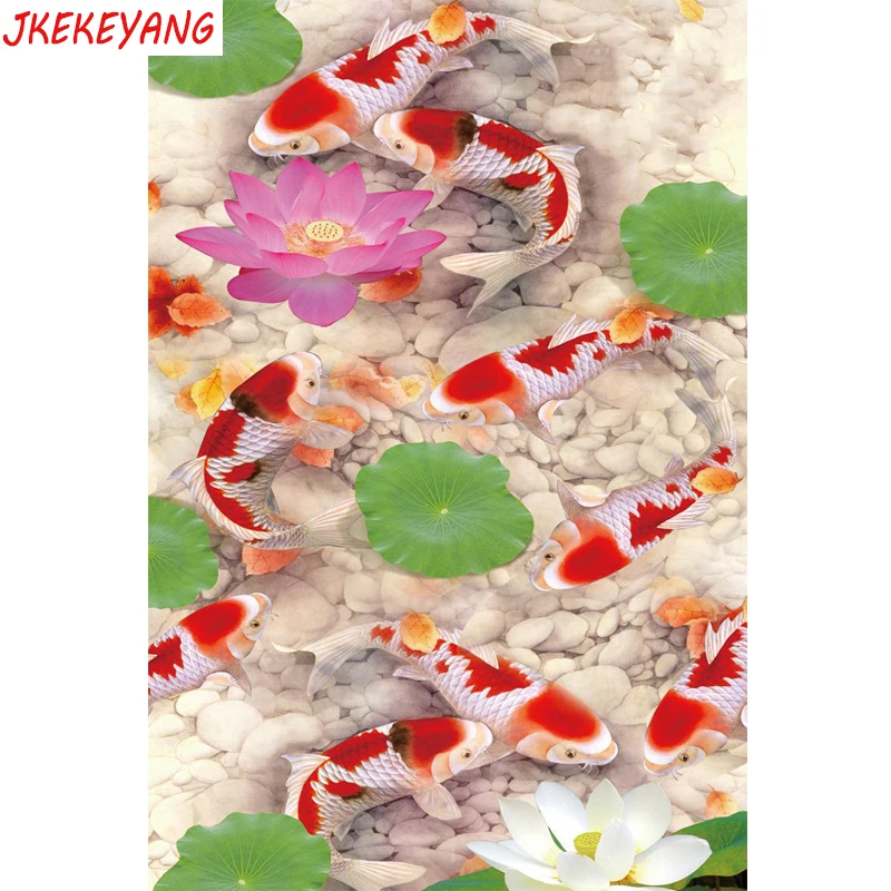 

5D DIY square/round Diamond painting Koi fish Cross Stitch Diamond Embroidery Pattern Rhinestone home decor J1097