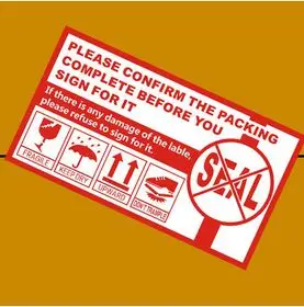 1000 шт. хрупкие наклейки этикетки для ухода за ручку этикеток упаковка