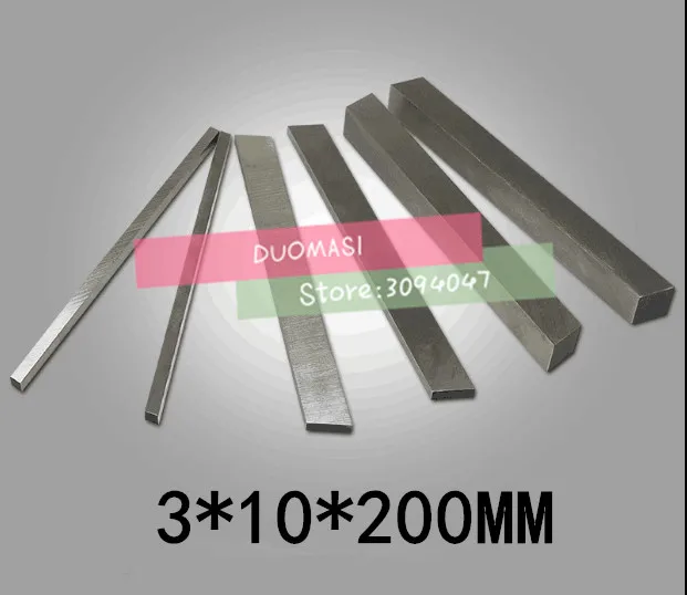 

HRC60 3*10*200mm High-speed steel Sharp steel STEEL BILLETS blade Flat HSS Turning tool DIY knife material, Lathe tool