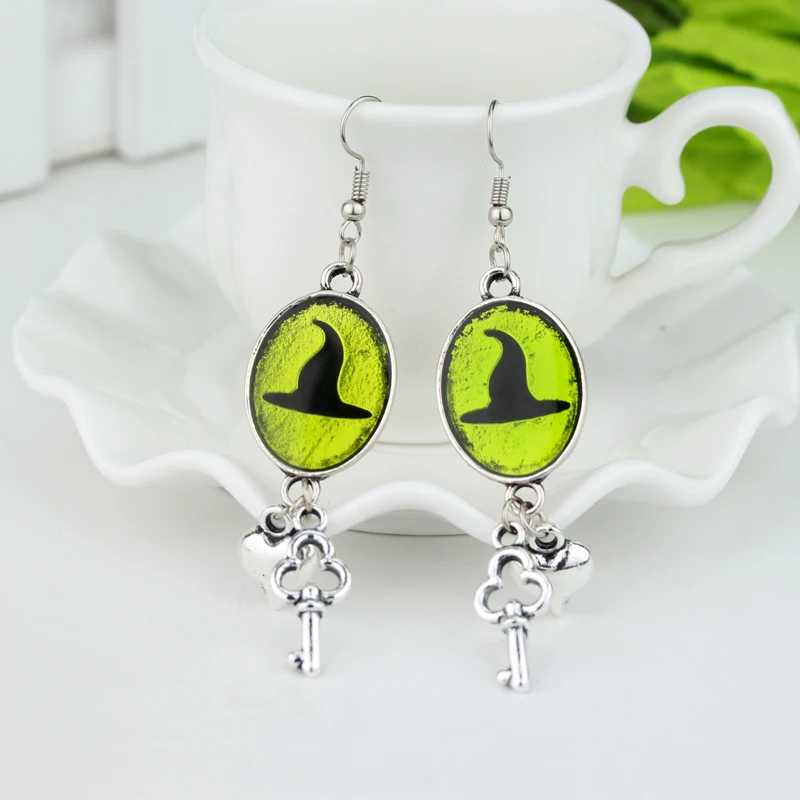 Серьги-капельки из американского фильма злые сделанные вручную музыкальные