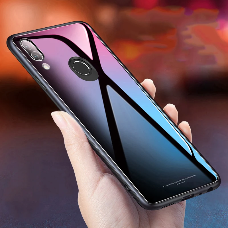 Chyi чехол для Huawei Honor 10 8x max Роскошный Глянцевый закаленное стекло Мягкая