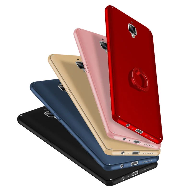 Чехол для OnePlus 3 3T чехол Роскошный чехол для телефона с кольцом кронштейн матовый чехол на заднюю панель телефона Funda