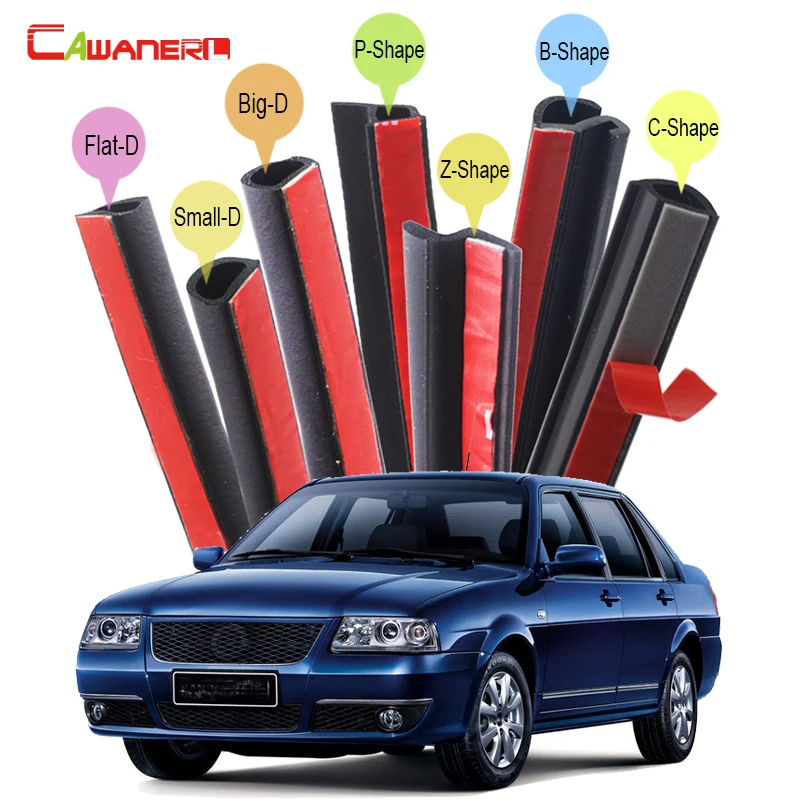 Cawanerl Автомобильная 4-дверная капота багажник уплотнительная полоса комплект