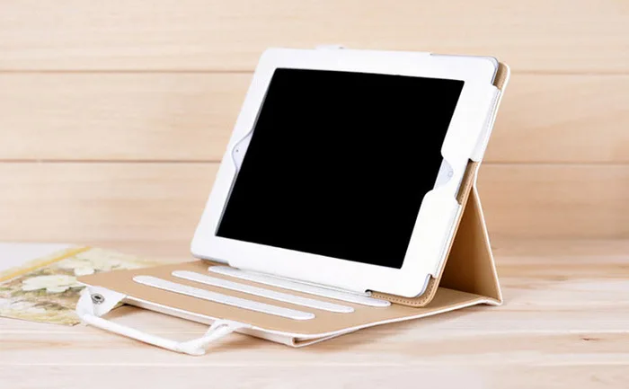 Деловой чехол из искусственной кожи для Apple iPad air 2 умный ручная сумка переносная 6