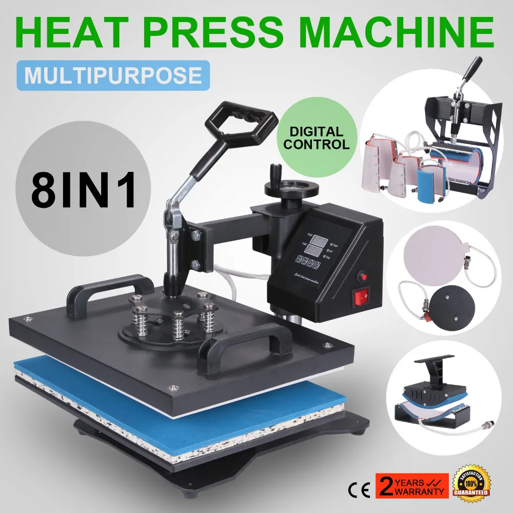 8 в 1 термопресс для печати на футболках 38x30 см|sublimation machine|sublimation printer machinesublimation |