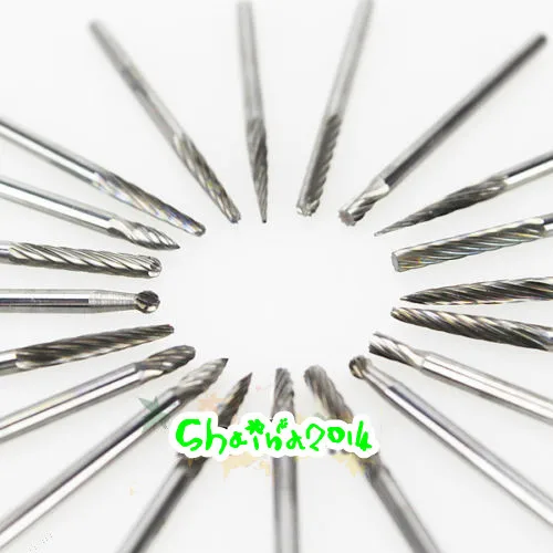 20pcs Dental Lab Beauty Tungsten steel Carbide Burs rotary file Drill Polisher mill accessories 2.35/3mm | Красота и здоровье
