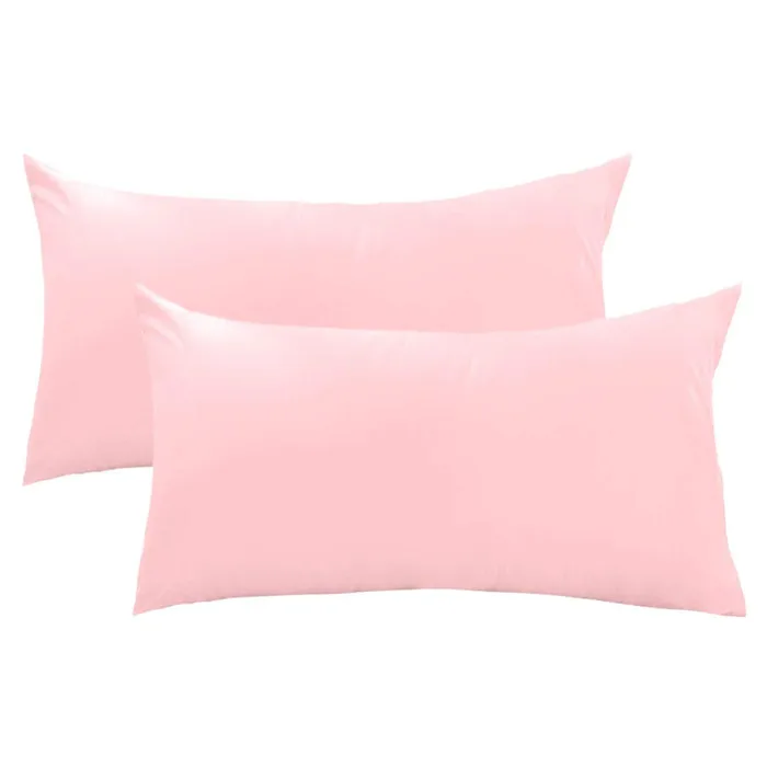 pink 20x40inch 2pcs Новые тела Подушка Чехол Наволочка спальня гостиная Длинная Подушка Чехол х/б чехлом дома один мультипликационным мотивом - Цвет: pink 20x40inch 2pcs