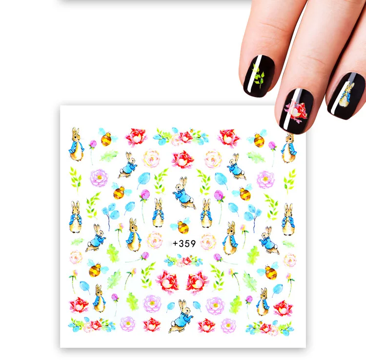 Наклейка для ногтей художественное украшение Тоторо животные слайдер клейкие