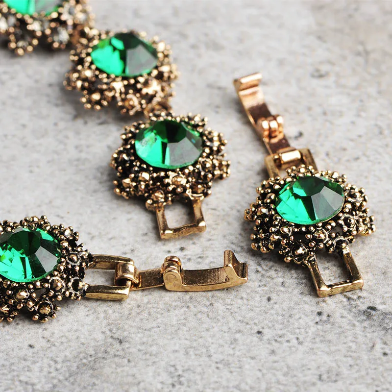 Старинные Турецкие Браслет Для Женщин Горный Хрусталь Кристалл Pulseira Femme Bijouteie