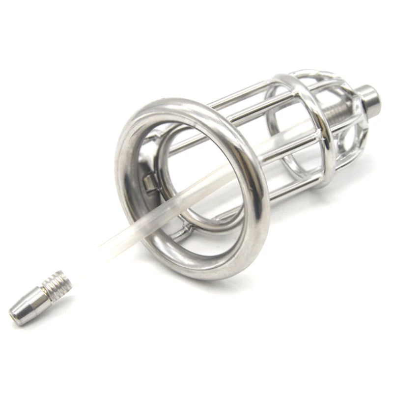 Мужское устройство верности вентиляция клетка для пениса с катетерами и звуками