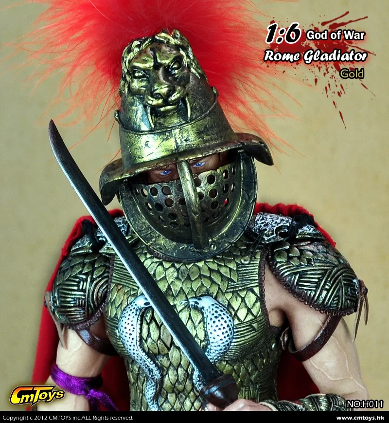 [ESTARTEK] CmToys H011 1/6 римские гладиаторы Spartacus God of War Warlord Edition Золотой Доспехи костюм набор для 1" Фигурка DIY
